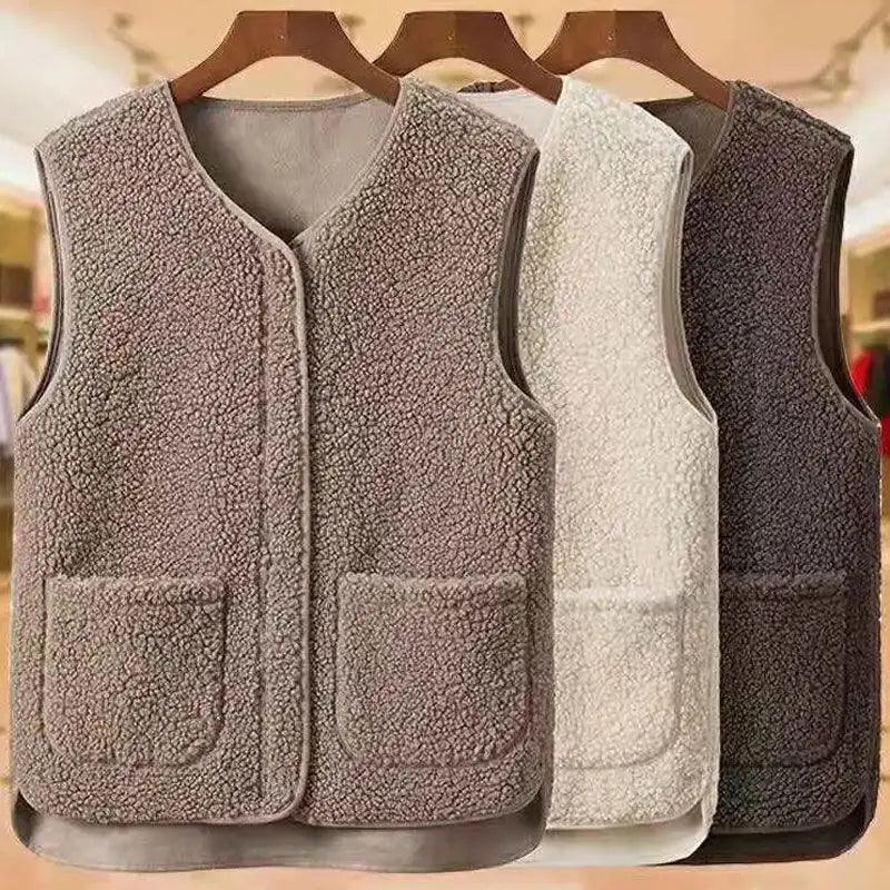 Adenbora - Élégant Gilet Sans Manches en Polaire pour Femmes, Style Office Lady & Confort Automne/Hiver FW2022 - Adenbora