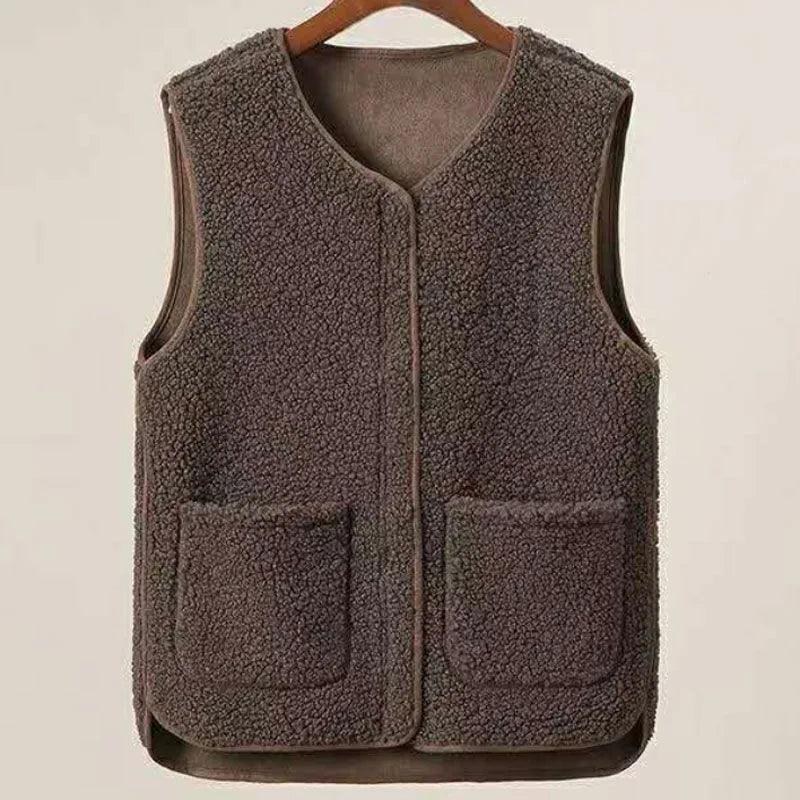 Adenbora - Élégant Gilet Sans Manches en Polaire pour Femmes, Style Office Lady & Confort Automne/Hiver FW2022 - Adenbora