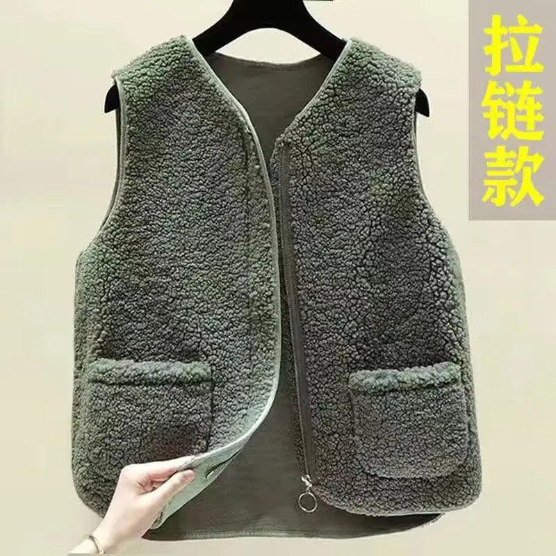 Adenbora - Élégant Gilet Sans Manches en Polaire pour Femmes, Style Office Lady & Confort Automne/Hiver FW2022 - Adenbora