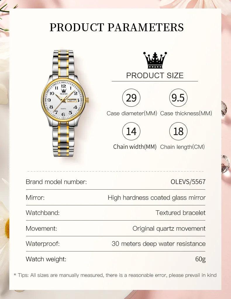 Adenbora Montre Élégante Quartz - Fusion de Style Moderne et Fonctionnalités Avancées - Adenbora