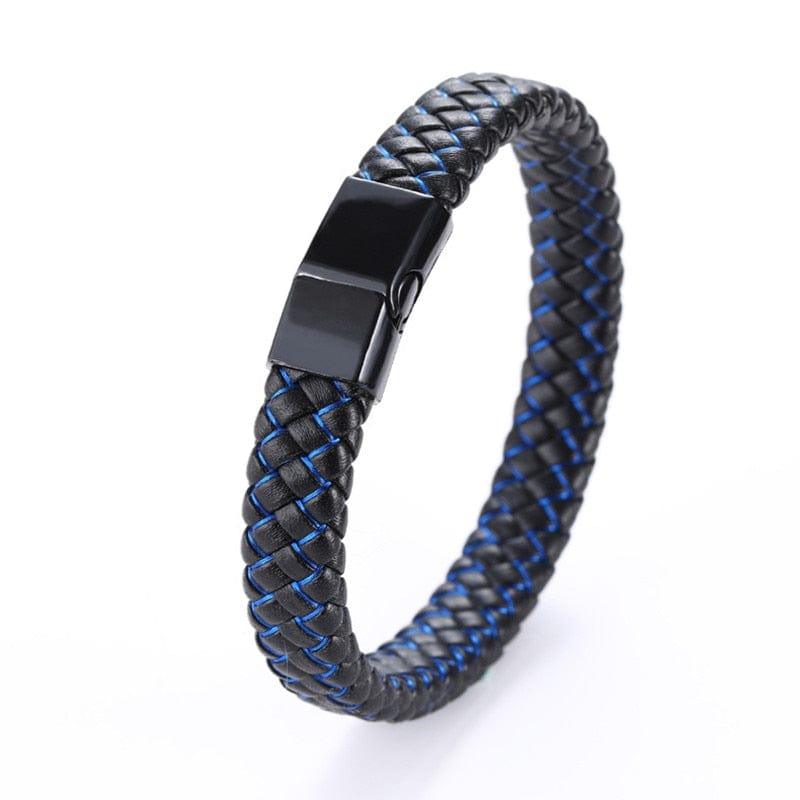 Bracelet en cuir pour homme de style punk - Adenbora