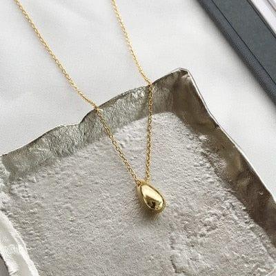 collier HUANZHI 2020 en forme de goutte d’eau pour femmes - Un bijou tendance idéal pour les soirées et les cadeaux - Adenbora