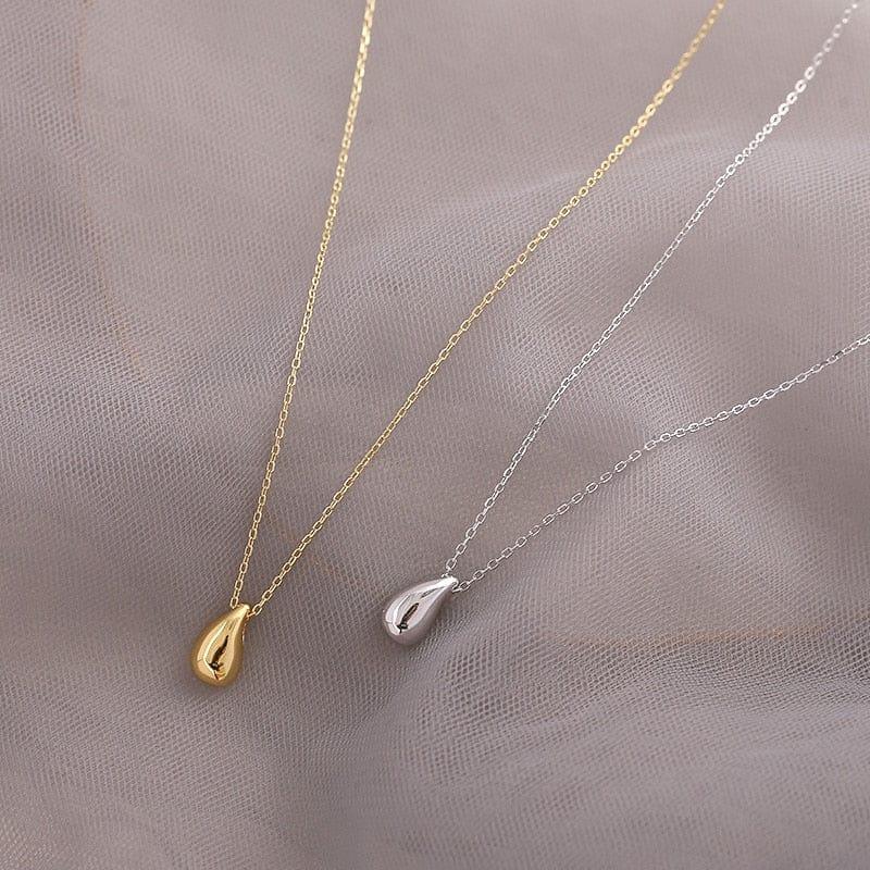 collier HUANZHI 2020 en forme de goutte d’eau pour femmes - Un bijou tendance idéal pour les soirées et les cadeaux - Adenbora