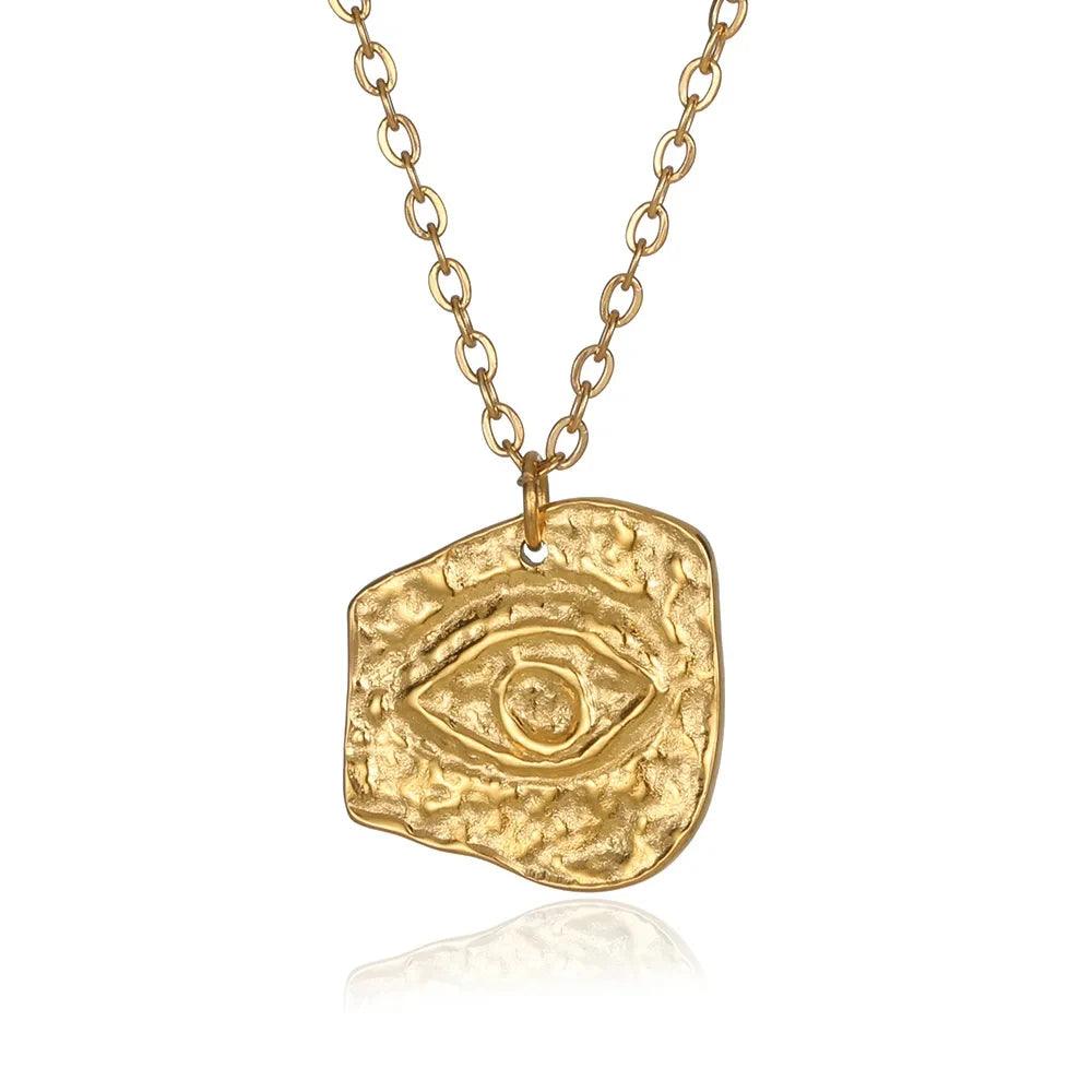 Collier Tendance Adenbora : Croix Sonny Angel en Cuivre et Acier Inoxydable, Style Trendy pour Hommes, Mood Tracker, Choker. - Adenbora