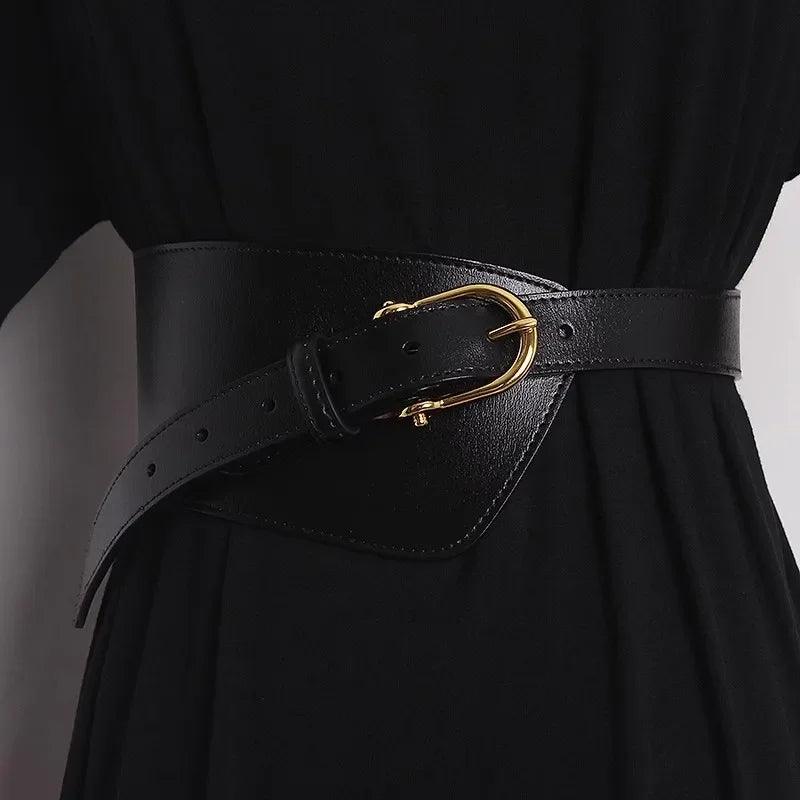Élégance Féminine: Ceinture Cummerbund Deepeel en Cuir de Vache - Style Mode, Origine Chine, Modèle CB922 - Adenbora