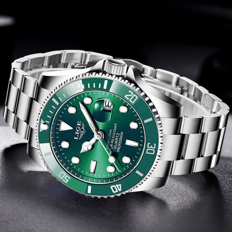 Montre homme Luxury Fashion Diver Watch Men 30ATM Waterproof Date Clock Sport Watches - Adenbora