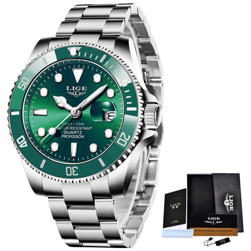 Montre homme Luxury Fashion Diver Watch Men 30ATM Waterproof Date Clock Sport Watches - Adenbora