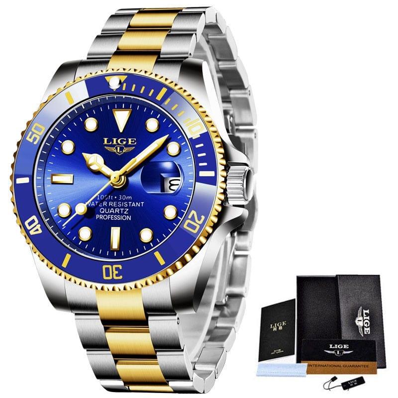 Montre homme Luxury Fashion Diver Watch Men 30ATM Waterproof Date Clock Sport Watches - Adenbora