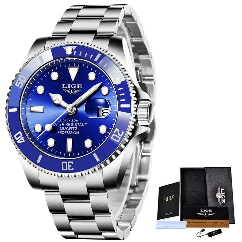Montre homme Luxury Fashion Diver Watch Men 30ATM Waterproof Date Clock Sport Watches - Adenbora