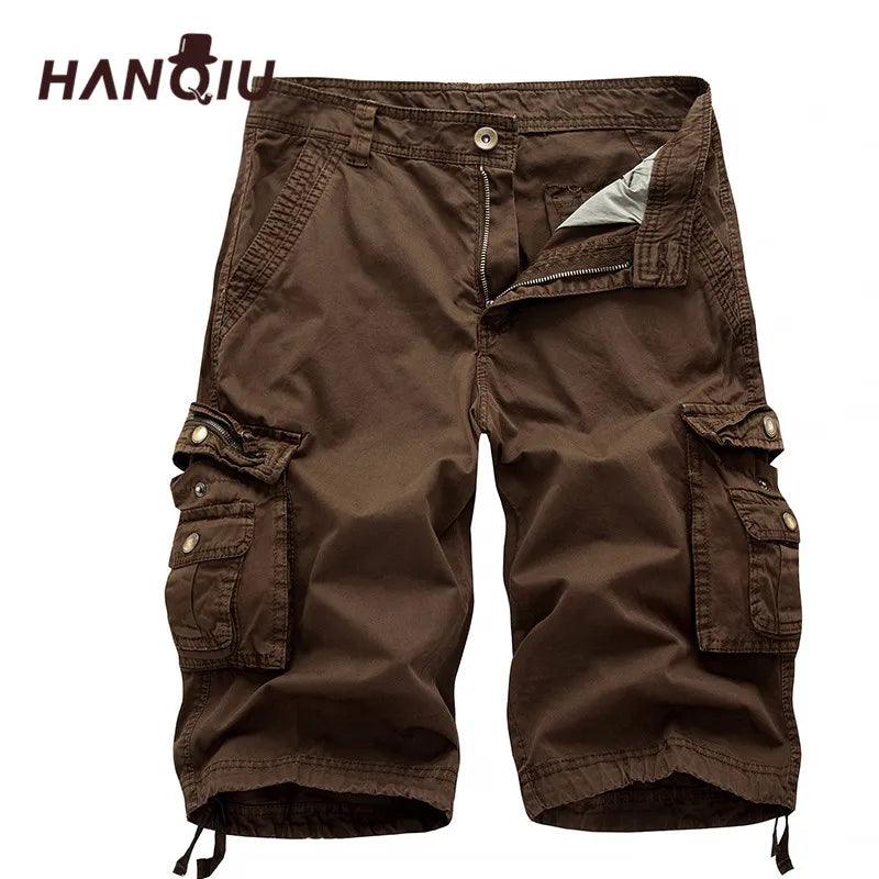 Shorts Cargo Adenbora pour Hommes : Confort Décontracté et Style Tactique, Parfaits pour l'Extérieur et les Activités Casual. - Adenbora