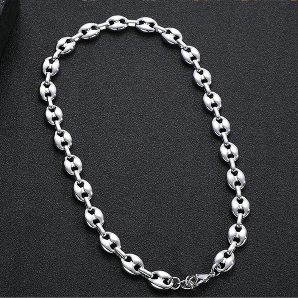 Adenbora Collier Punk en Acier Inoxydable - Style Audacieux, Idéal pour Toutes les Occasions - Adenbora