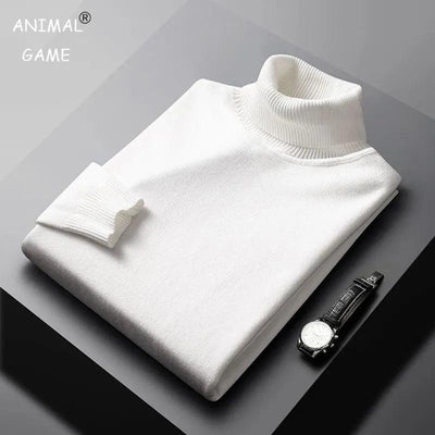 Adenbora - Elegance and Warmth: Polyester and Wool Coat for Men, Casual Style, Ideal for Autumn and Winter. 
