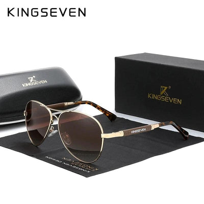 Adenbora Lunettes de Soleil Homme - Élégance Titanium, Polarisation HD & Style Pilote Exceptionnel