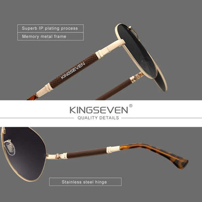 Adenbora Lunettes de Soleil Homme - Élégance Titanium, Polarisation HD & Style Pilote Exceptionnel