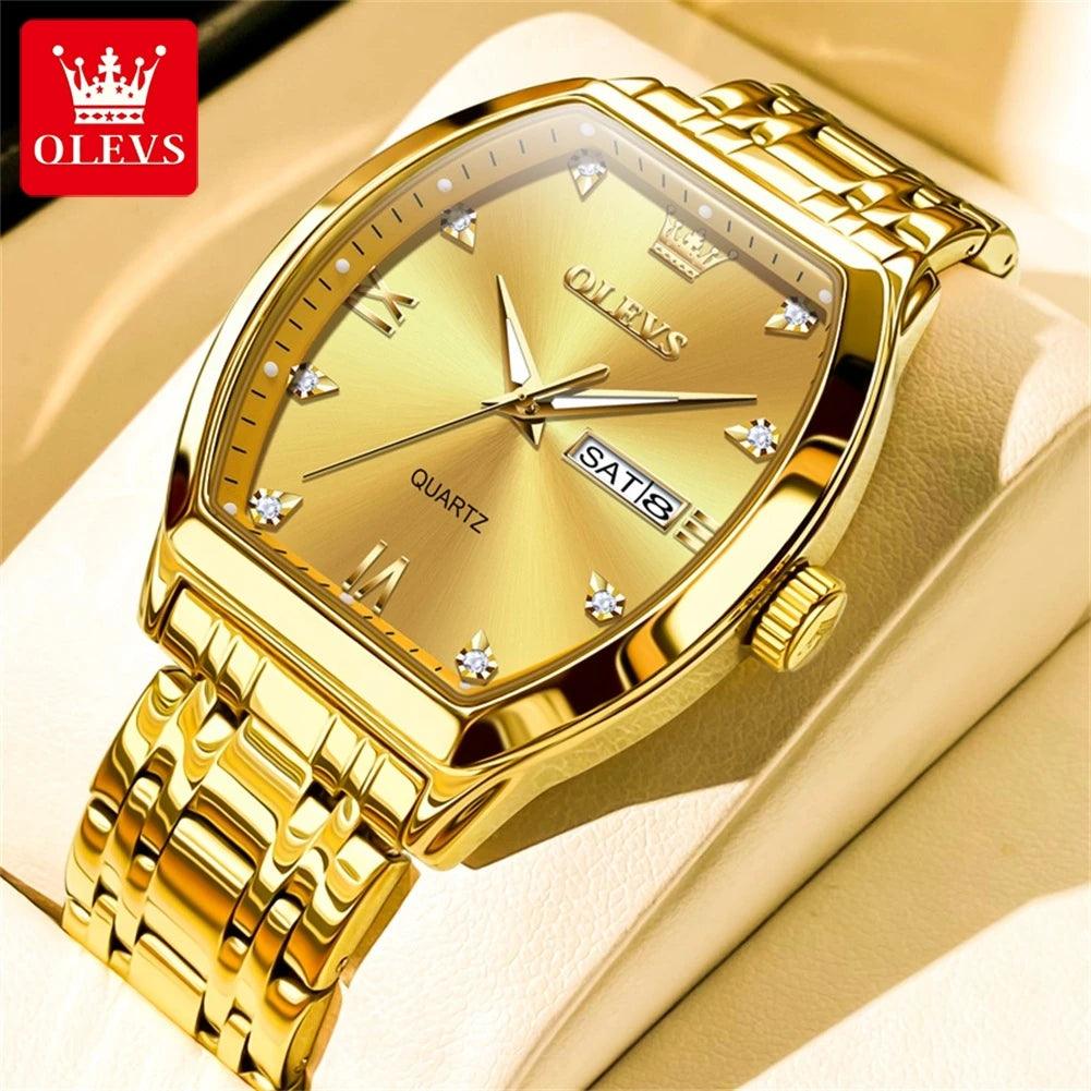 Adenbora - Montre de Luxe Élégante en Acier Inoxydable avec Fonctions Avancées, Étanche 3Bar, Modèle 5528 - Adenbora