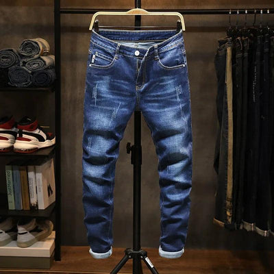 Adenbora : Pantalon Denim Homme Smart Casual - Style Élégant pour l'Automne & le Printemps
