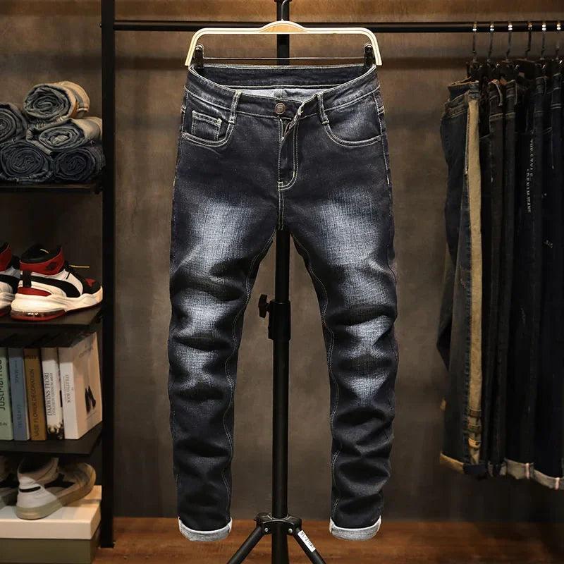 Adenbora : Pantalon Denim Homme Smart Casual - Style Élégant pour l'Automne & le Printemps - Adenbora