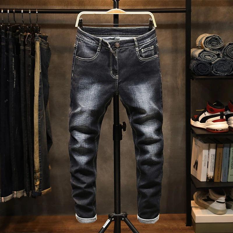 Adenbora : Pantalon Denim Homme Smart Casual - Style Élégant pour l'Automne & le Printemps - Adenbora