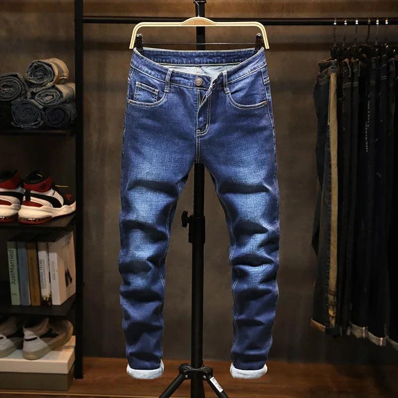Adenbora : Pantalon Denim Homme Smart Casual - Style Élégant pour l'Automne & le Printemps - Adenbora