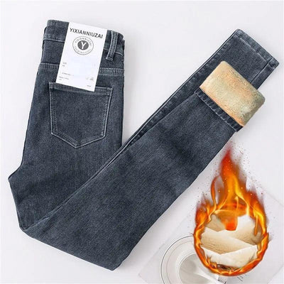 Adenbora Pantalon Junior en Polyester à la Mode pour l'Hiver avec Taille Haute