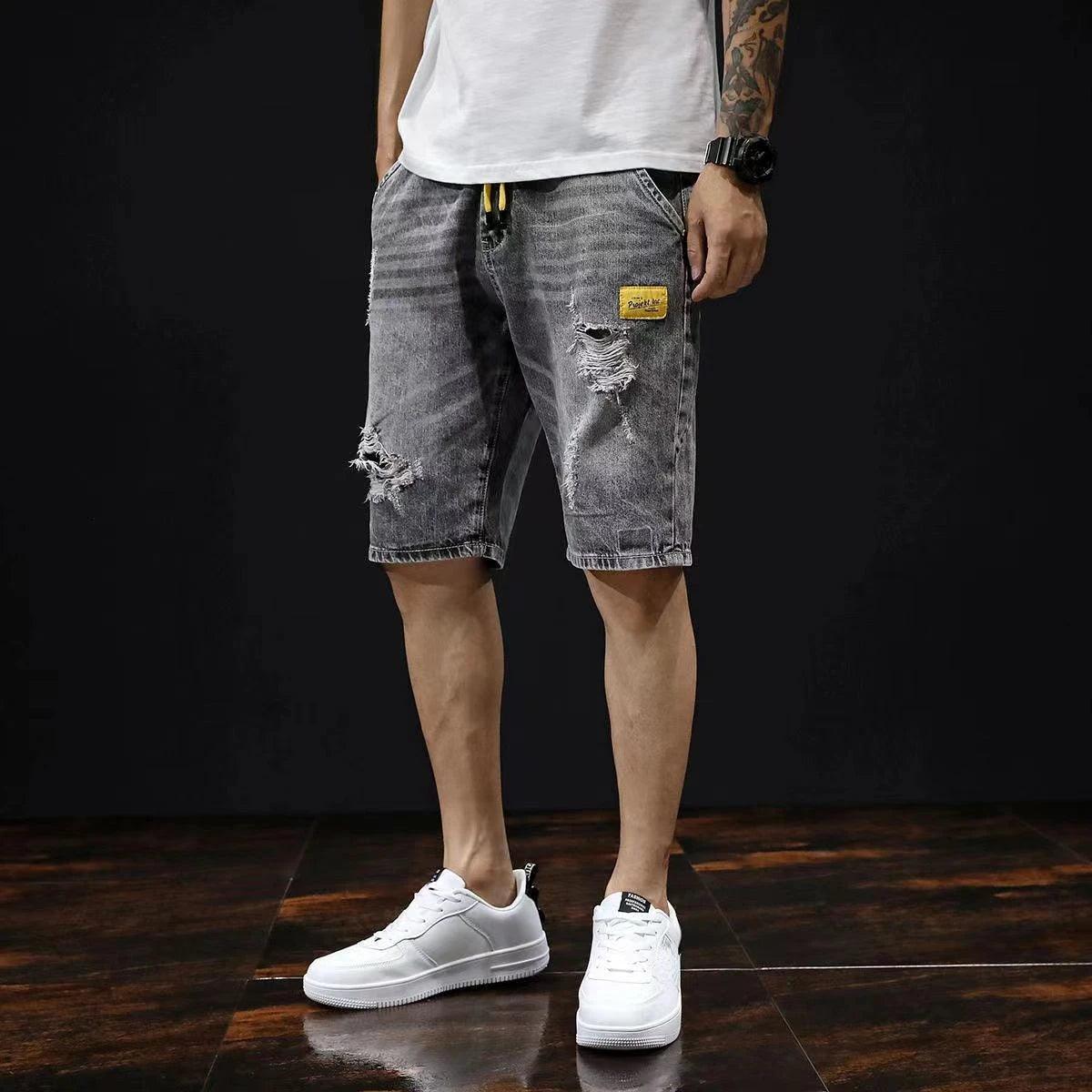 Adenbora Summer Style: Shorts Décontractés en Coton et Polyester pour Hommes - Adenbora