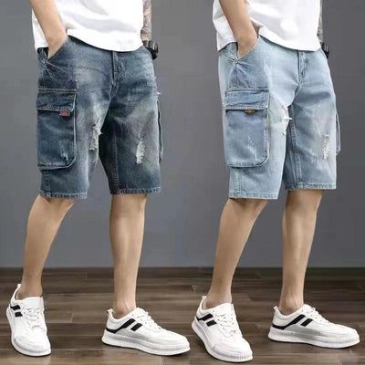 Adenbora Summer Style: Shorts Décontractés en Coton et Polyester pour Hommes