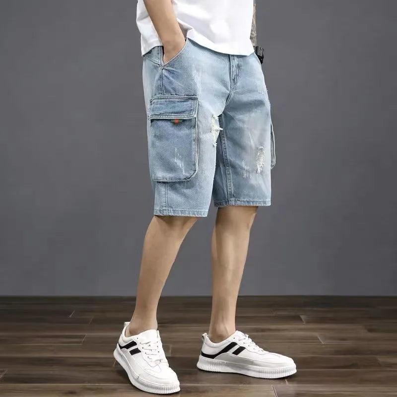 Adenbora Summer Style: Shorts Décontractés en Coton et Polyester pour Hommes - Adenbora