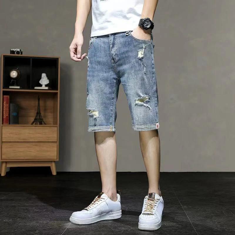 Adenbora Summer Style: Shorts Décontractés en Coton et Polyester pour Hommes - Adenbora