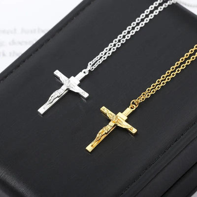 Collier Tendance Adenbora : Croix Sonny Angel en Cuivre et Acier Inoxydable, Style Trendy pour Hommes, Mood Tracker, Choker.